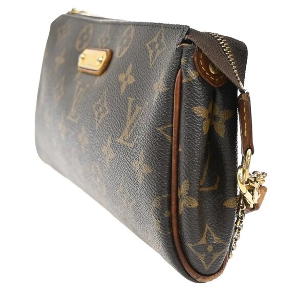 LOUIS VUITTON Eva 2Way Chain Shoulder Bag Monogram Leather Brown - Picture 2 of 15